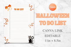 Editable Halloween To-Do List Canva Template, Spooky Planner Product Image 1
