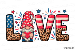 Love Svg | 4th of July Svg | Svg Cut File Product Image 1