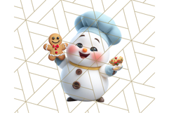 Adorable Snowman Character PNG Clipart Product Image 2