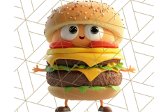 Cute Food PNG Clipart, 3D Adorable Kawaii Characters Png Product Image 2