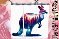 Whimsical nights 20oz tumbler wrap, Animals Art Product Image 1