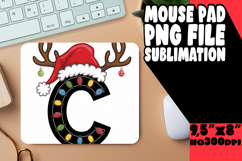 Vibrant mouse pad SUBLIMATION PNG, Christmas Product Image 1