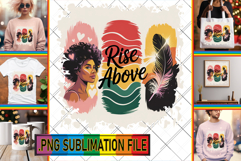 Cheerful TOTE BAG Sublimation Art, Juneteenth Product Image 1