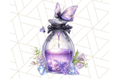 Gothic Fairy &amp; Potion Clipart, Dark Fantasy PNG Printable Product Image 2