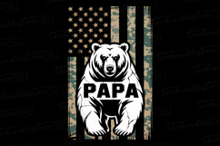 Papa Bear svg | Father&#039;s day Svg | Svg Files Product Image 1