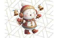 Snowman Family Clipart PNG Winter Holiday Art Product Image 2