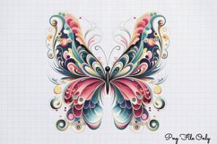 Smoke Butterflies Clipart PNG Product Image 1