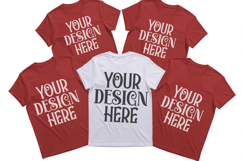 Christmas Family Matching Group T-Shirt Mockups | Holiday Fl Product Image 1