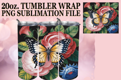 Cheerful Days 20oz tumbler wrap, Butterfly Product Image 1