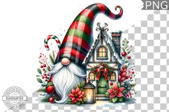 Christmas Gnome Sublimation - Clipart PNG Design Product Image 1