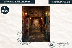Horrific Carnival Backdrop Creepy Circus Halloween Product Image 1