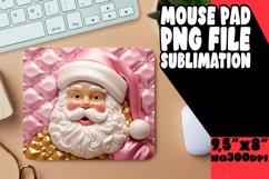 Enchanting 3D Christmas Puff Design Mouse Pads Product Image 1