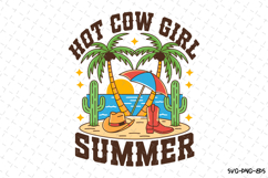 Hot Cow Girl Summer SVG Design | Summer | SVG Cut files Product Image 1