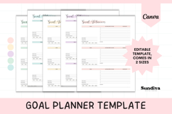 Goal Planner Printable &amp; Editable Template 2 Product Image 1