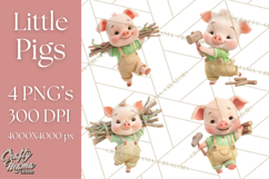 Storybook Piglets Fairy Tale Storybook PNG Clipart Product Image 1