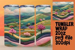 Scenic 3D Summer Tumbler Wrap for Sublimation Product Image 1