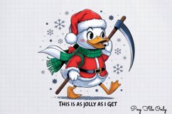 Funny Christmas Duck Sublimation Clipart PNG Product Image 1