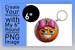 Creative Circle PNG Sublimation Design , Cute Pumpkin Product Image 1