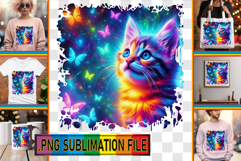 Charming TOTE BAG Magic Ideas, Cat Product Image 1