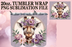 RADIANT LOVE 20oz TUMBLER WRAP, Giraffe Product Image 1