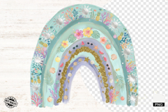 Summer Boho Rainbow PNG - Summer Clipart Product Image 1
