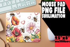 Cheerful Mouse Pad PNG Style, Bee Product Image 1