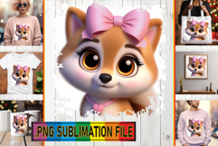 Cheerful TSHIRT Sublimation Ideas, 3D Dog Product Image 1