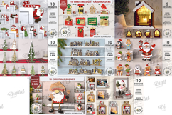 3D Merry Christmas Mega Bundle Laser cut. Xmas decorations Product Image 7