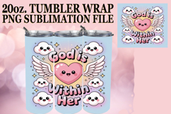 Sublimation Wonders 20oz tumbler wrap, Christian Product Image 1