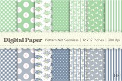 14 Shabby Chic Flowers Digital Paper, Pastel Background Product Image 1