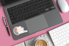 Motivational Quote Sticker SVG | Growing Glowing Flowing Product Image 3