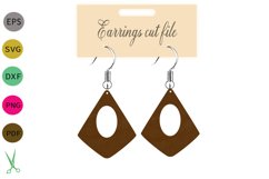 Earrings template SVG Cut Files Product Image 1