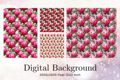 Dragon fruit Seamless Pattern Fruit Background Wallpaper_46 Product Image 1