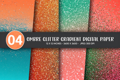 Ombre Glitter Gradient Digital Paper Product Image 1