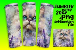 Hilarious Cat Artistry on Tumblers Product Image 1