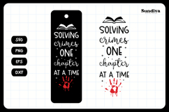 True Crime Bookmark Saying SVG | Solving Crimes Product Image 3