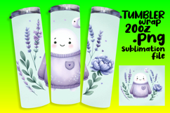 Stylish 20oz Tumbler Template , Cute Ghost Product Image 1
