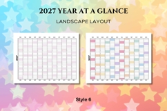 2027 Yearly at a Glance - Canva Template Product Image 8