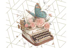 Vintage Butterfly PNG Clipart, Fairytale Cottagecore Images Product Image 2