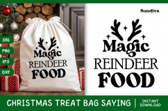 Christmas Treat Bag Quote SVG | Magic Reindeer Food Product Image 1