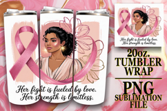 ENCHANTING SMILES 20oz TUMBLER WRAP, Cancer Product Image 1