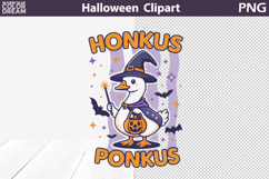Funny Witch Goose Halloween | Honkus Ponkus Hot DTF Transfer Product Image 1