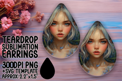 Fresh Teardrop Earrings Artwork PNG , Fairy Product Image 1