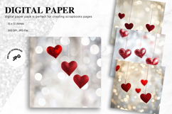Heart Valentines Background Love Wallpaper Bokeh Backdrop_46 Product Image 1