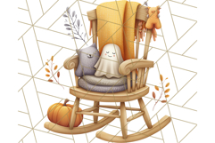 Cottagecore Halloween Clipart Cozy PNG, Autumn Fall Png Product Image 2