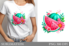 Watermelon Sublimation. Watermelon T-Shirt Design Product Image 1