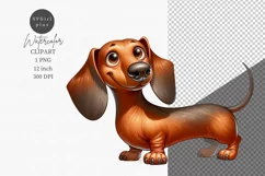 Dog clipart, Puppy clipart, Dachshund Product Image 1
