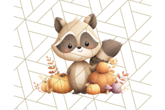 Woodland Autumn Critters PNG Clipart, Cute Fall Animals Product Image 2