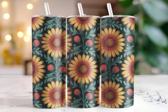 Flowers Tumbler Wrap | Sublimation | Tumblers Product Image 1