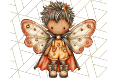Halloween Fairy Clipart PNG, Spooky Cute Character Art Product Image 2